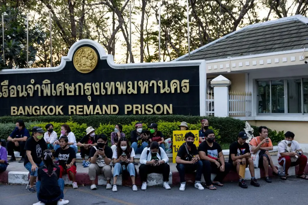 Hardy was sent to Bangkok Remand Prison, where he said the conditions were 'inhumane' (Photo by JACK TAYLOR/AFP via Getty Images)