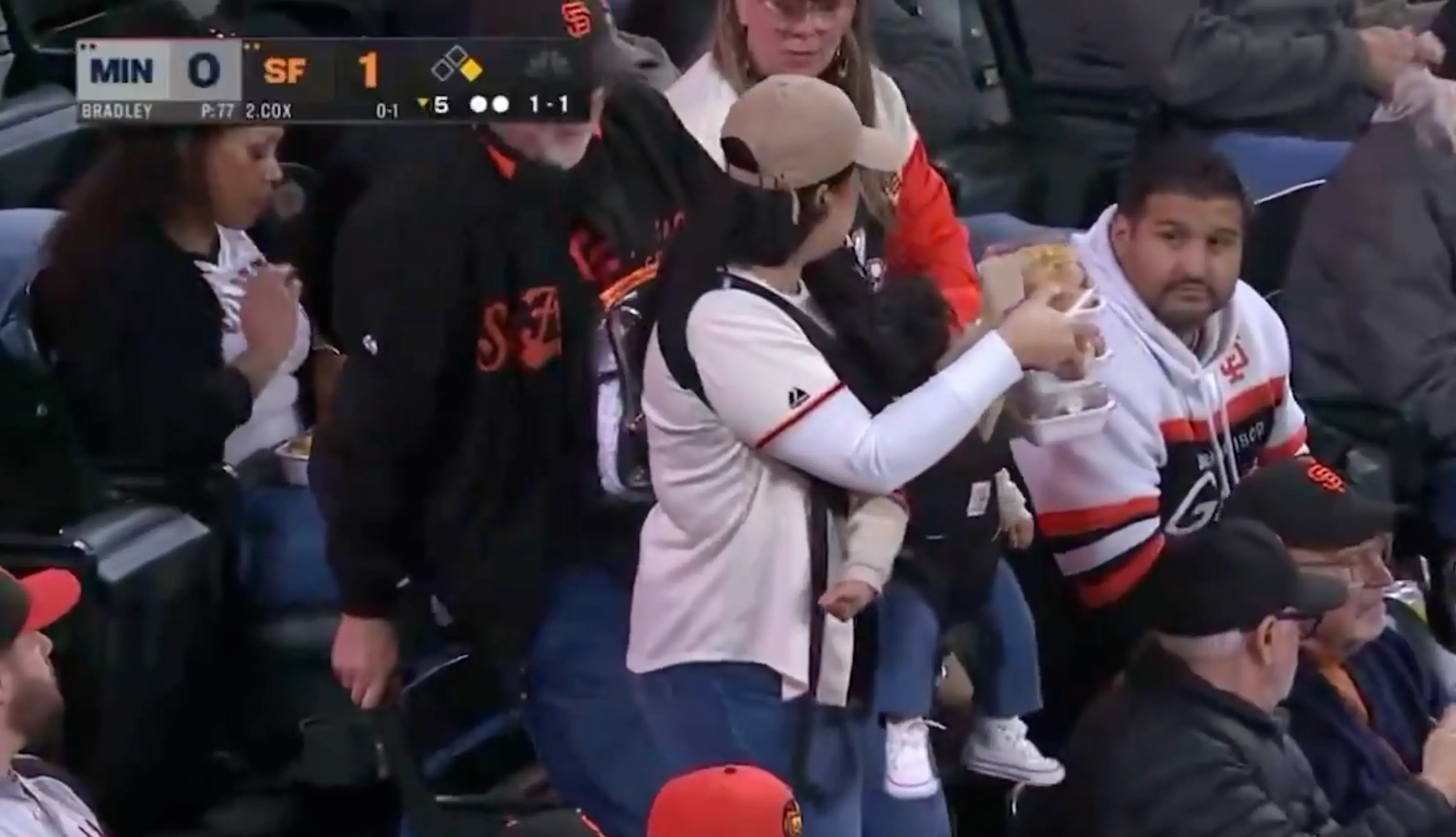 Erika said the cameras didn't show 'what her husband was carrying that night' (X/@barstoolsports)