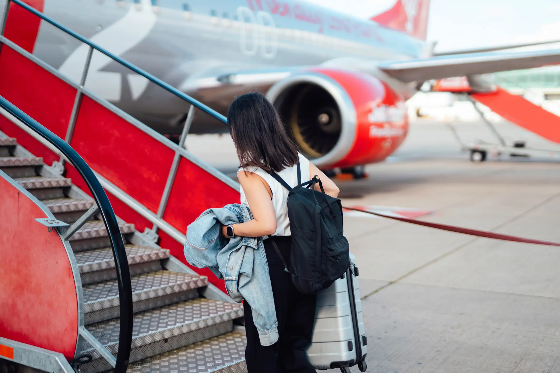 Stepping on the plane with the right foot first goes back to ancient times (Image: Getty Stock)