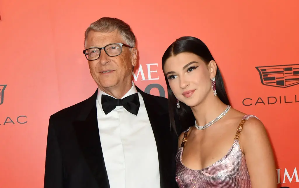 Gates with his youngest daughter Phoebe (ANGELA WEISS/AFP via Getty Images)