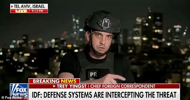 The reporter had to run for cover (Fox News)