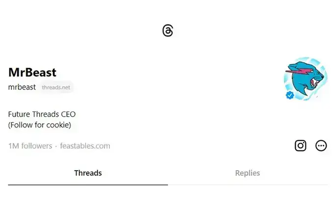 MrBeast beat Meta CEO Mark Zuckerberg to one million followers on the new app.