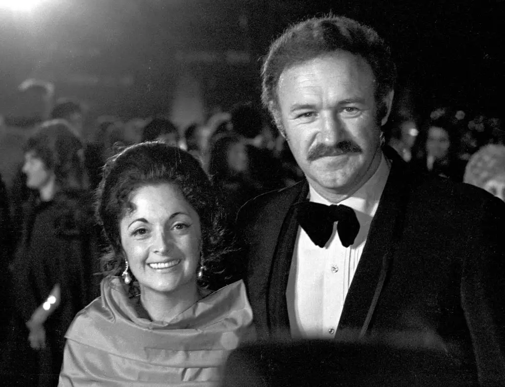 Hackman and ex-wife Faye Maltese (Ron Galella/Ron Galella Collection via Getty Images)
