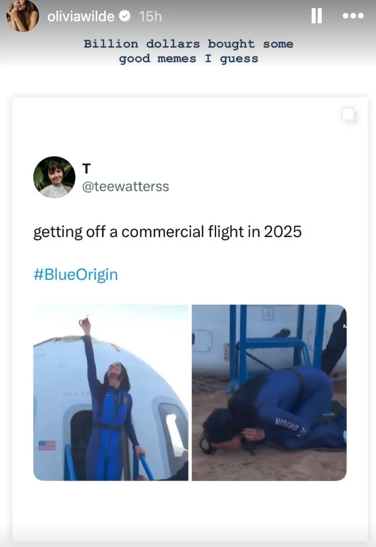 Olivia Wilde took to her Instagram story (Instagram/@oliviawilde)