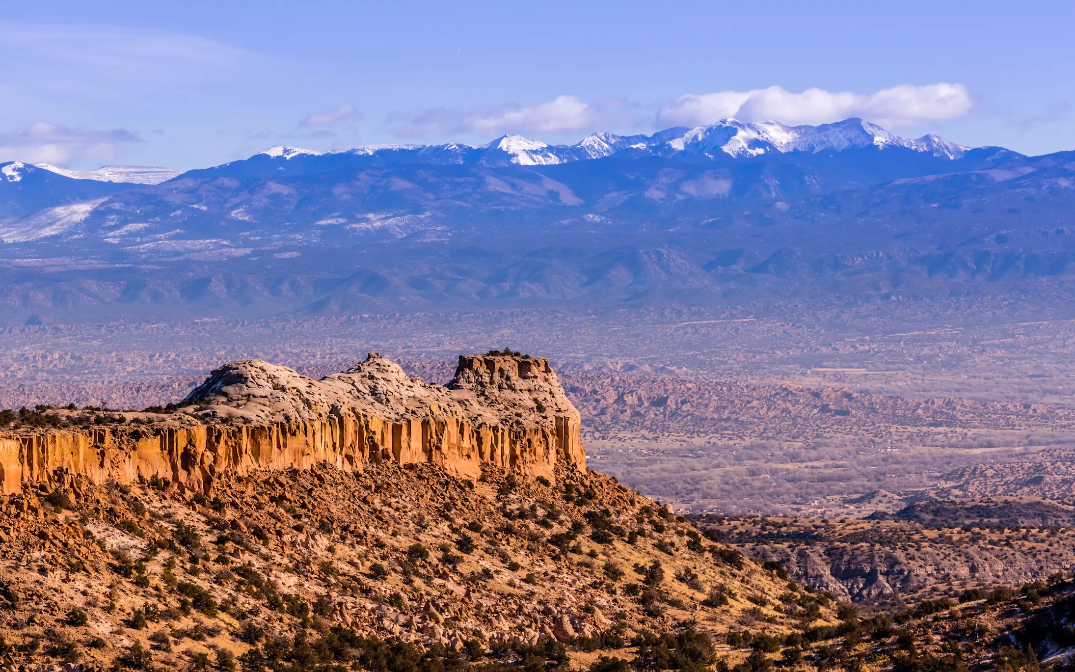 Rocky Mountains as seen from Los Alamos, New Mexico (Getty Stock Image)