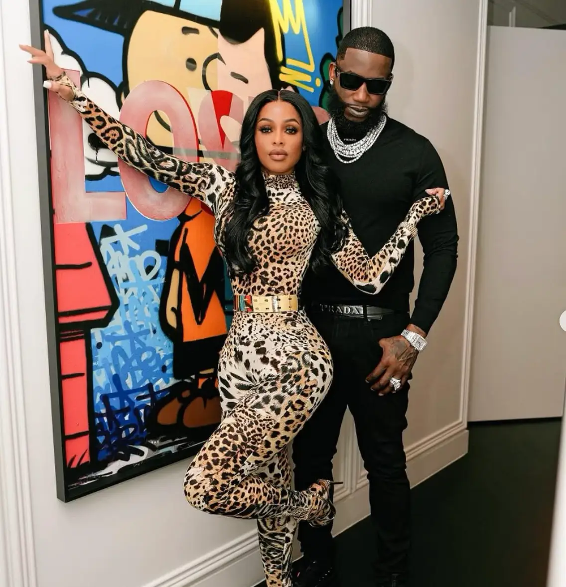 Gucci Mane and his wife Keyshia Ka'oi wed in 2017 (laflare1017/Instagram) 