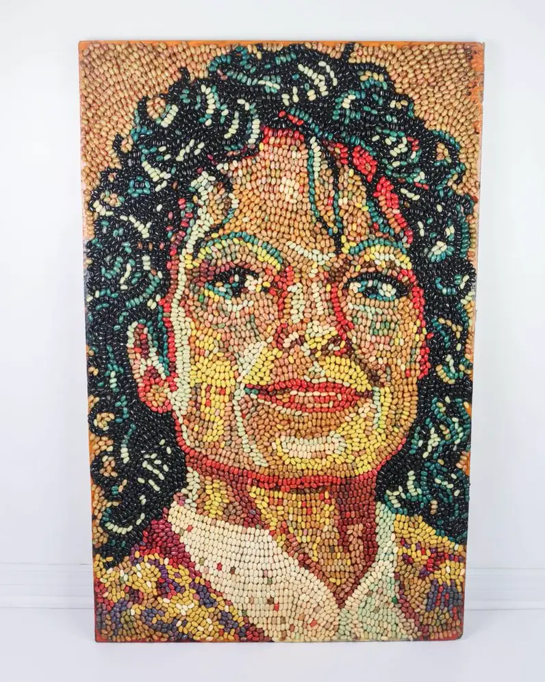 Legate didn't realise it was Michael Jackson until he took the artwork home.