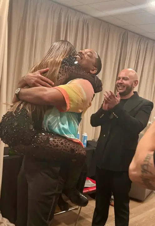 The pair appeared very close, on and off stage (Instagram/@india_martines_oficial)