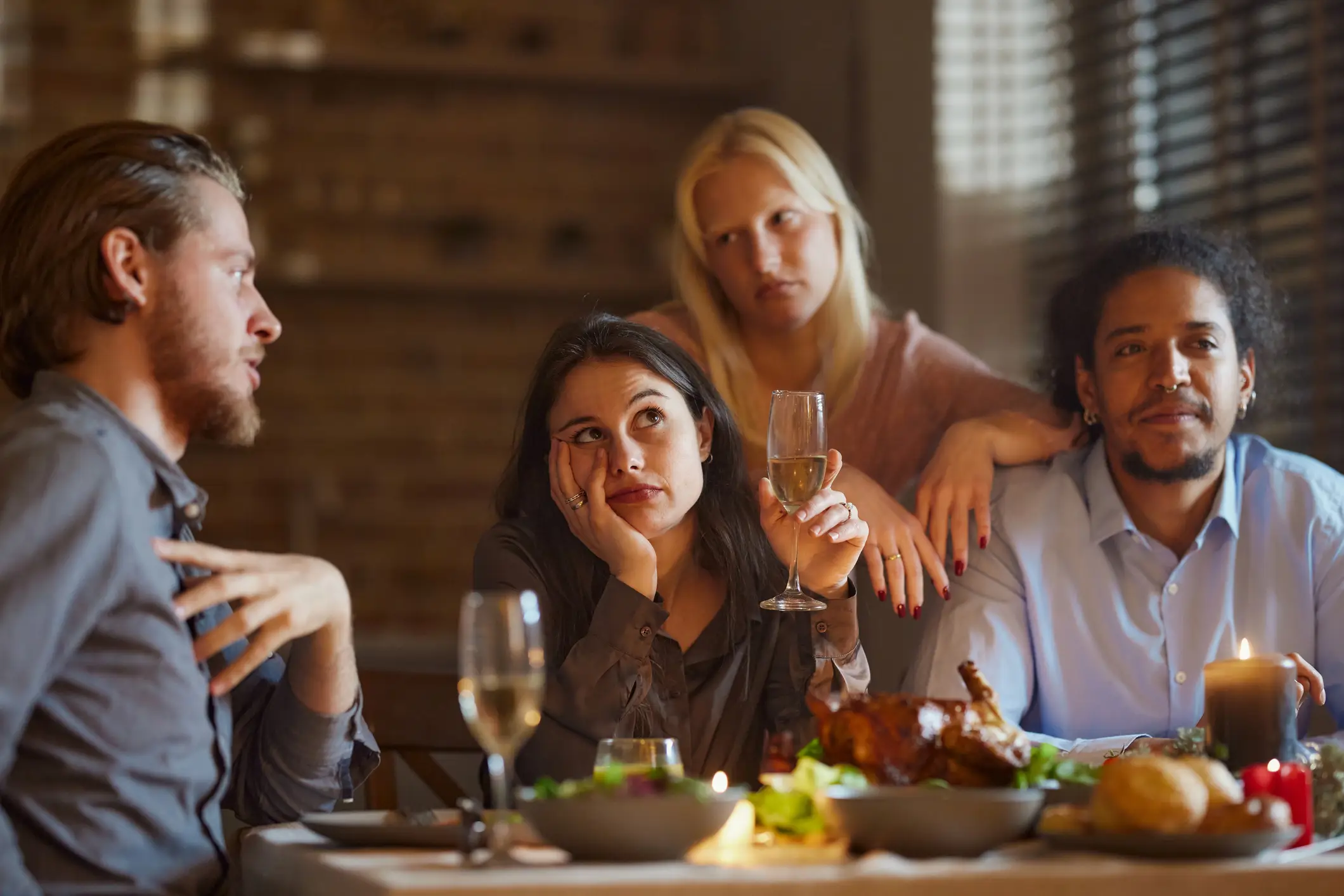 Another sign is someone who can only talk about themselves (Getty Images)