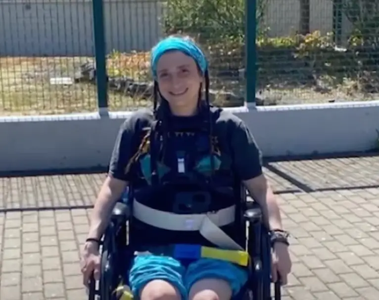 The 28-year-old says she's been told she'll 'never walk again' (GoFundMe) 