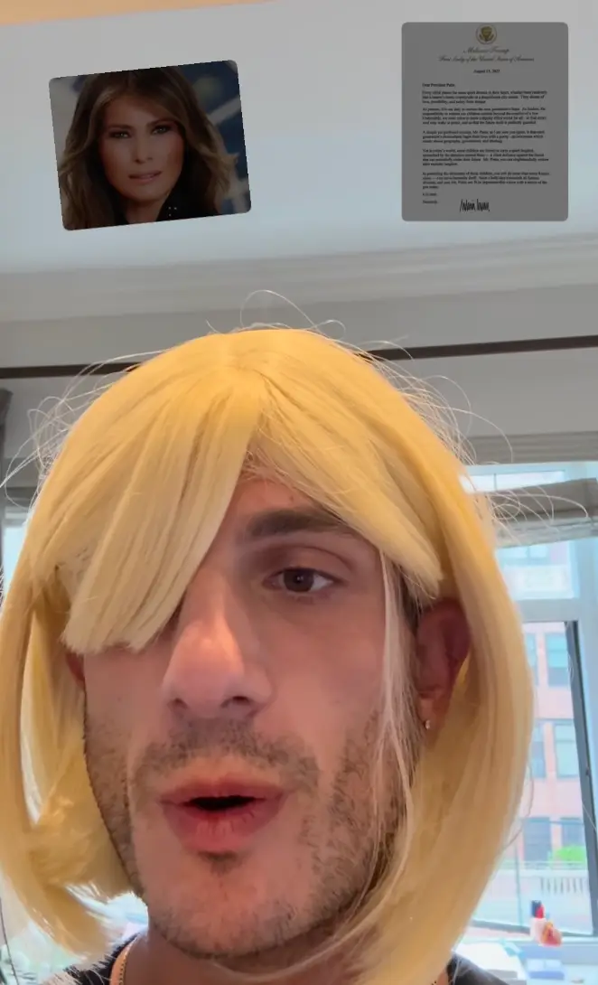 The commentator mocked her letter (Instagram/@jackuno)