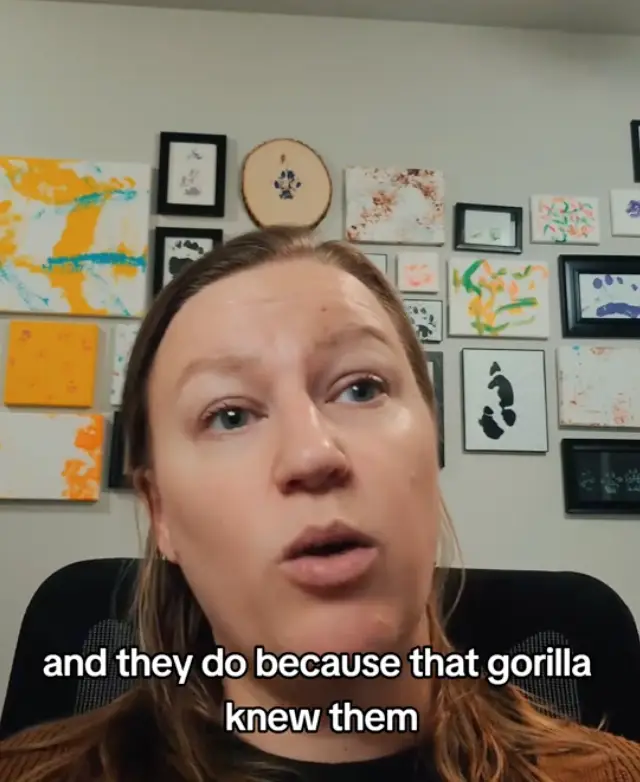 Melanie has praised the zookeepers' responses to getting 'trapped' in the enclosure.