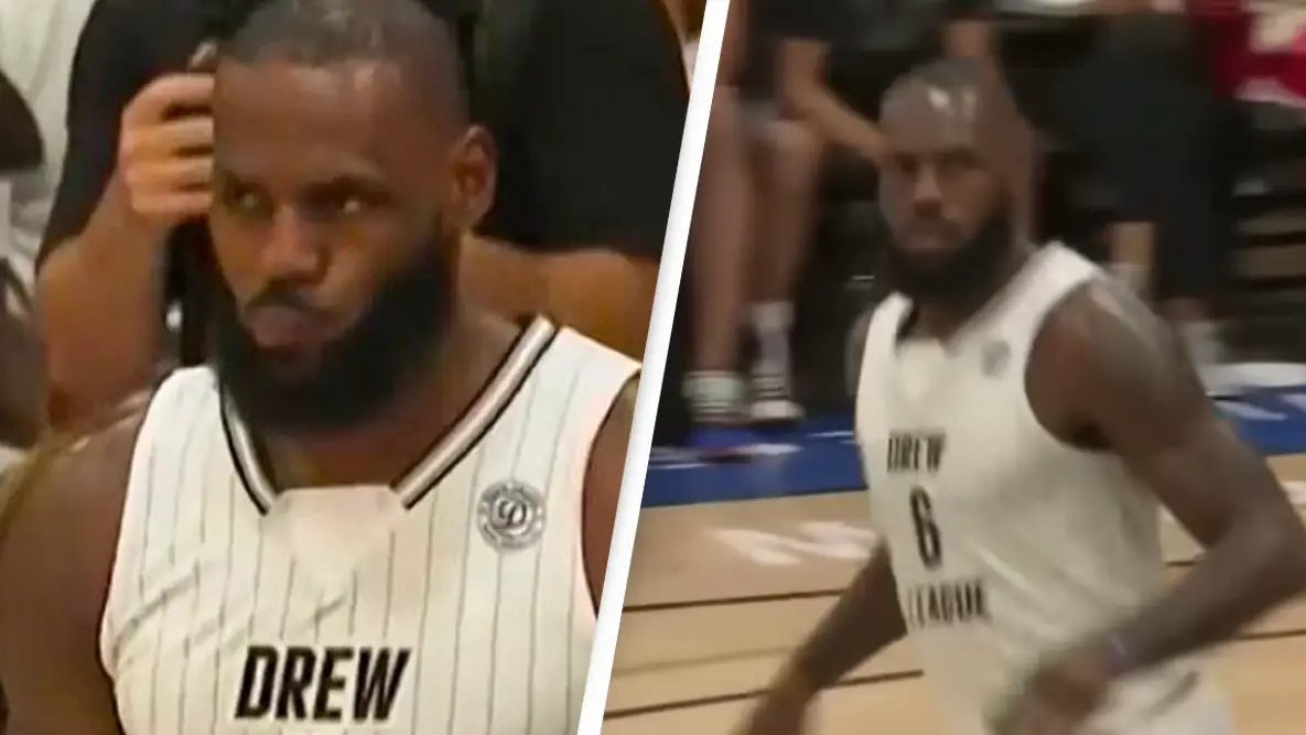 LeBron James Appears To Cover Adidas Logo On His Team Shirt