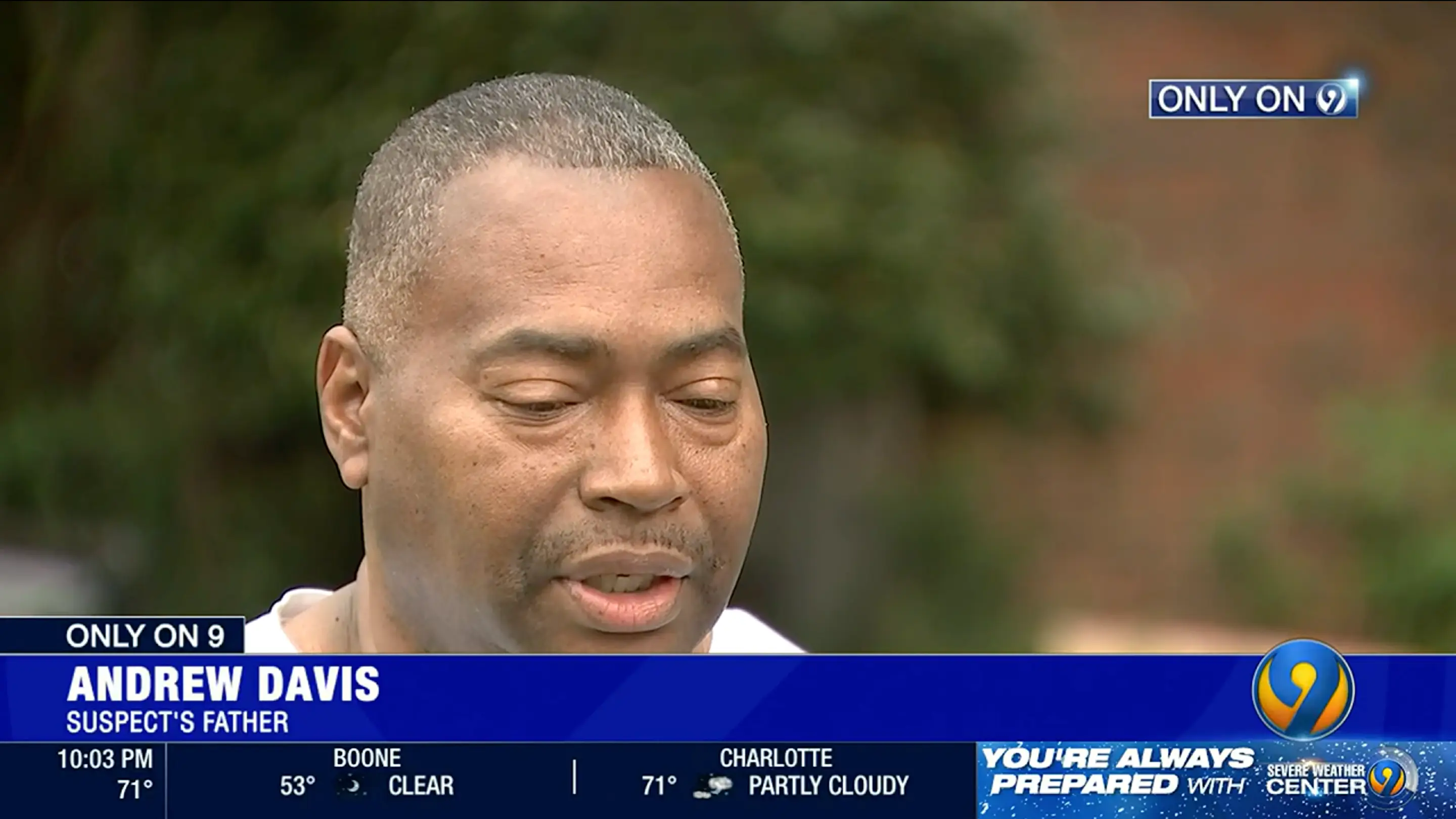 Andrew Davis, the suspect's father.