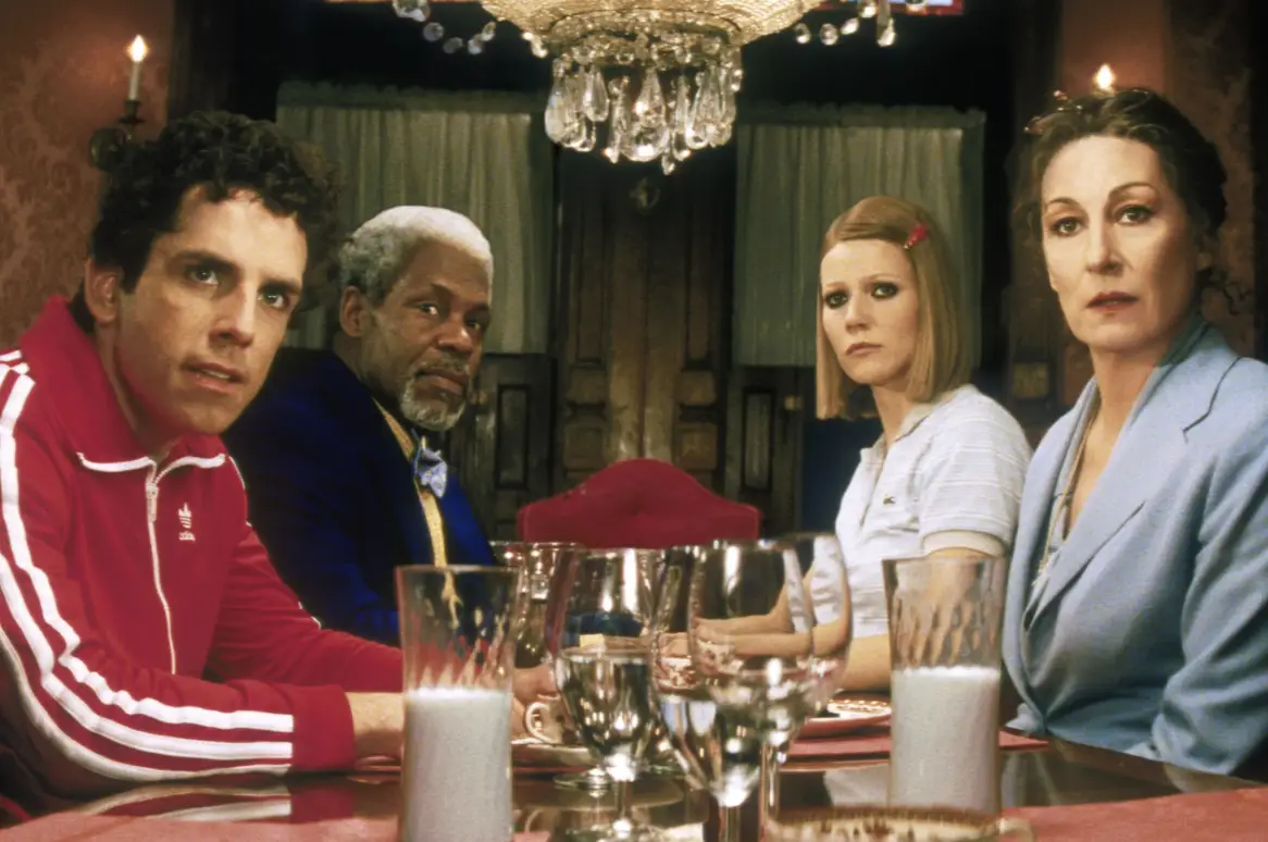 Ben Stiller, Danny Glover, Gwyneth Paltrow and Anjelica Huston seen in The Royal Tenenbaums (Touchstone Pictures)