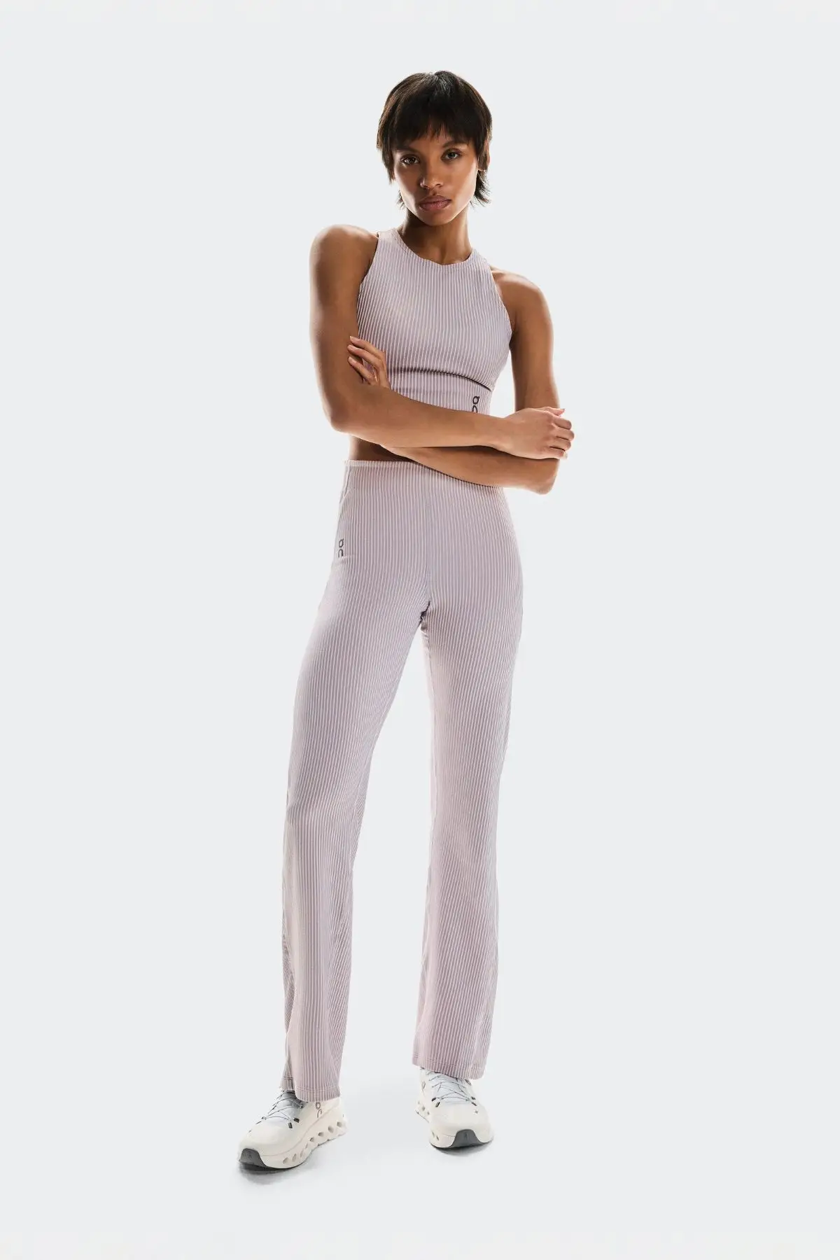Dare to flare in the On All-Day Ribbed pants (On)