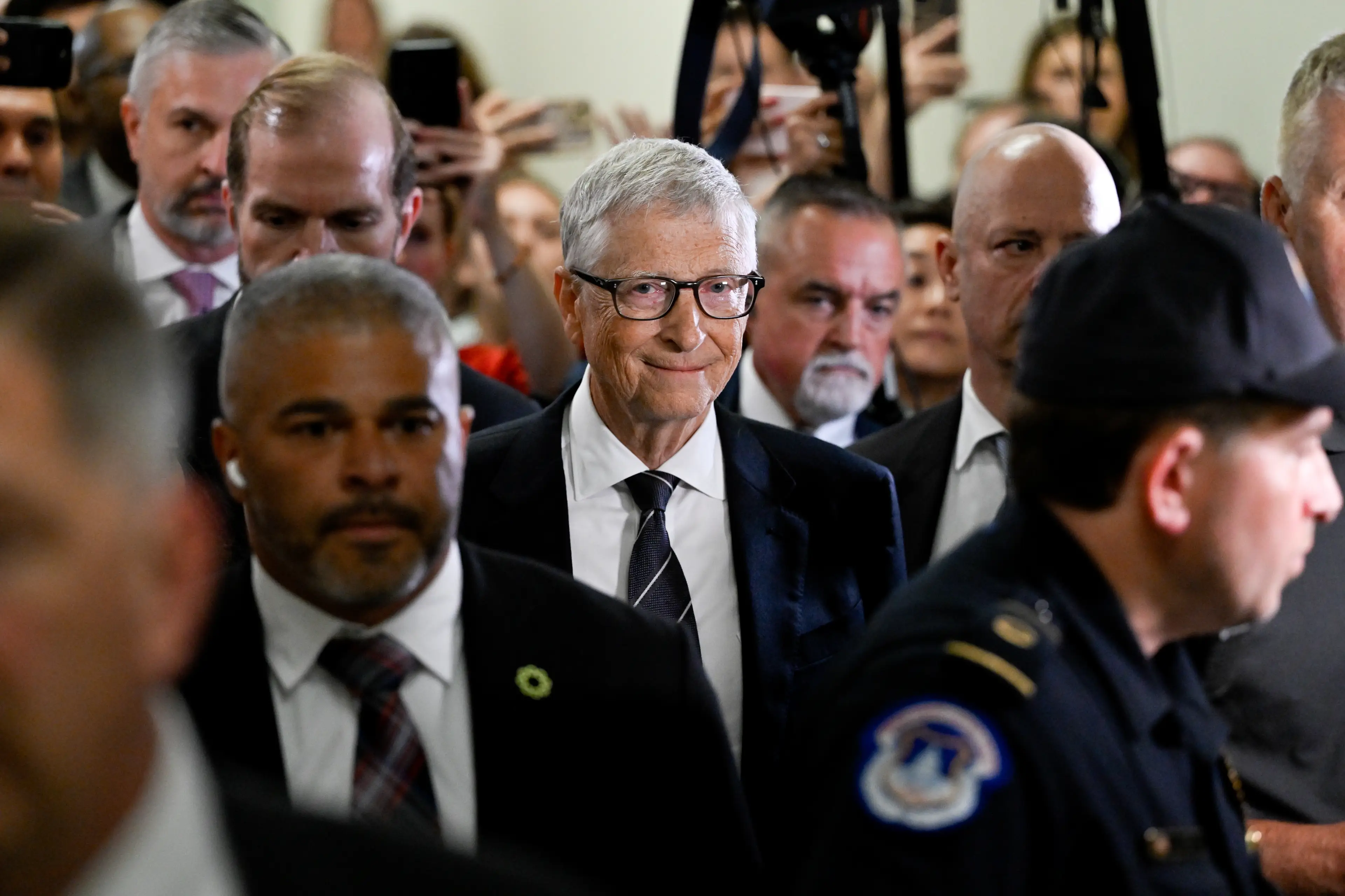 Gates appeared before the committee behind closed doors (Daniel Heuer/Bloomberg via Getty Images)