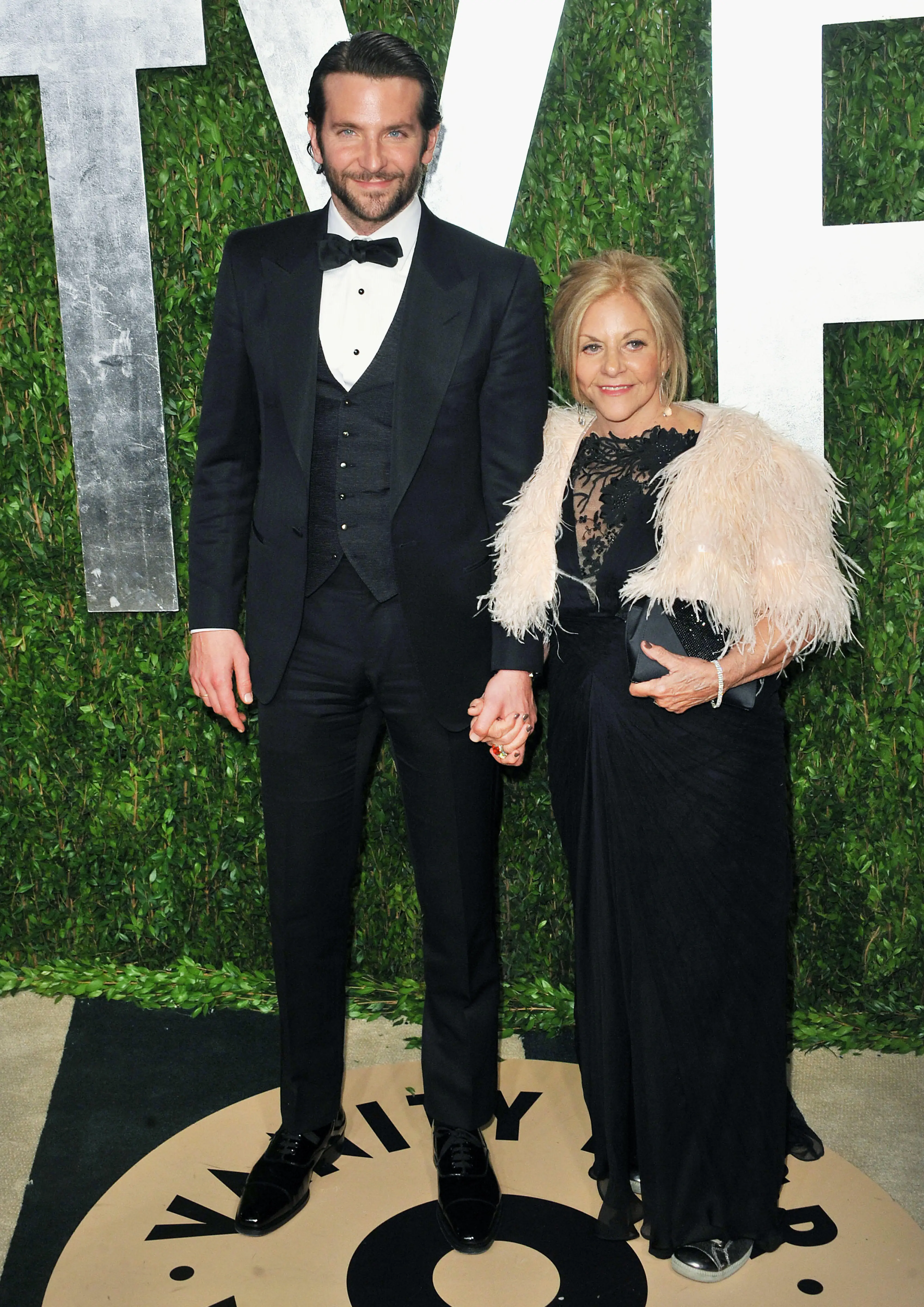 Cooper and his mom at the Vanity Fair 2013 Oscar party.