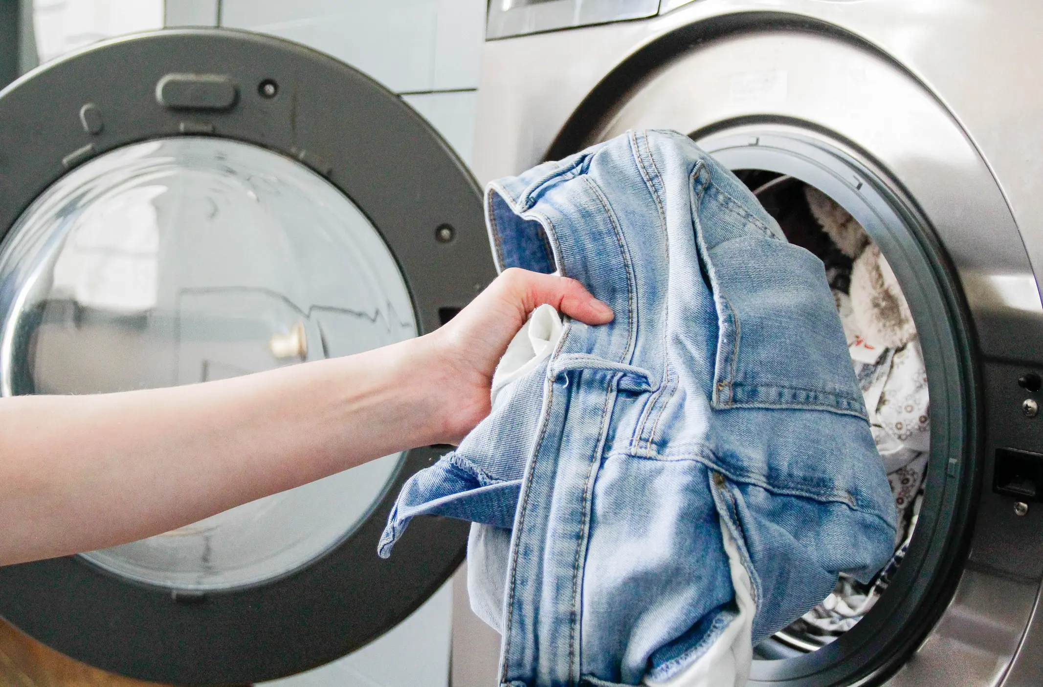 How often are you putting your jeans in the washing machine (Getty stock)