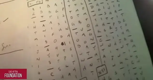 This is how he learns his lines.