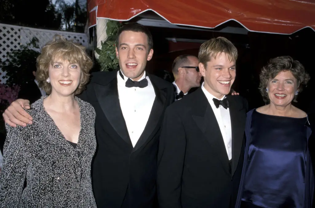 She was very supportive of her son's acting career, and even attending the 1998 Oscars for his nomination for Good Will Hunting alongside Matt Damon (Jim Smeal/Ron Galella Collection via Getty Images)