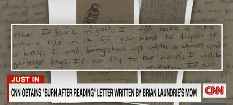 A snippet of the letter (CNN)