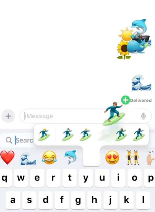 You can create whole scenes now using emojis  (TikTok/ @koral_kristen) 