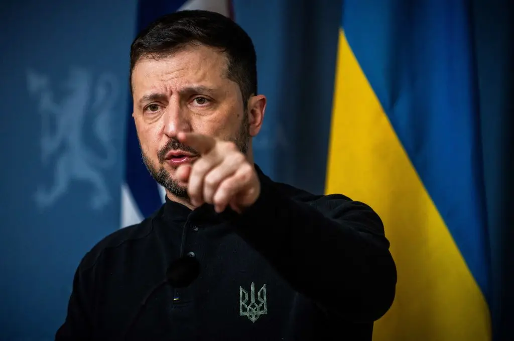Zelenskyy has said the agreement will come into effect immediately (OLE BERG-RUSTEN/NTB/AFP via Getty Images)