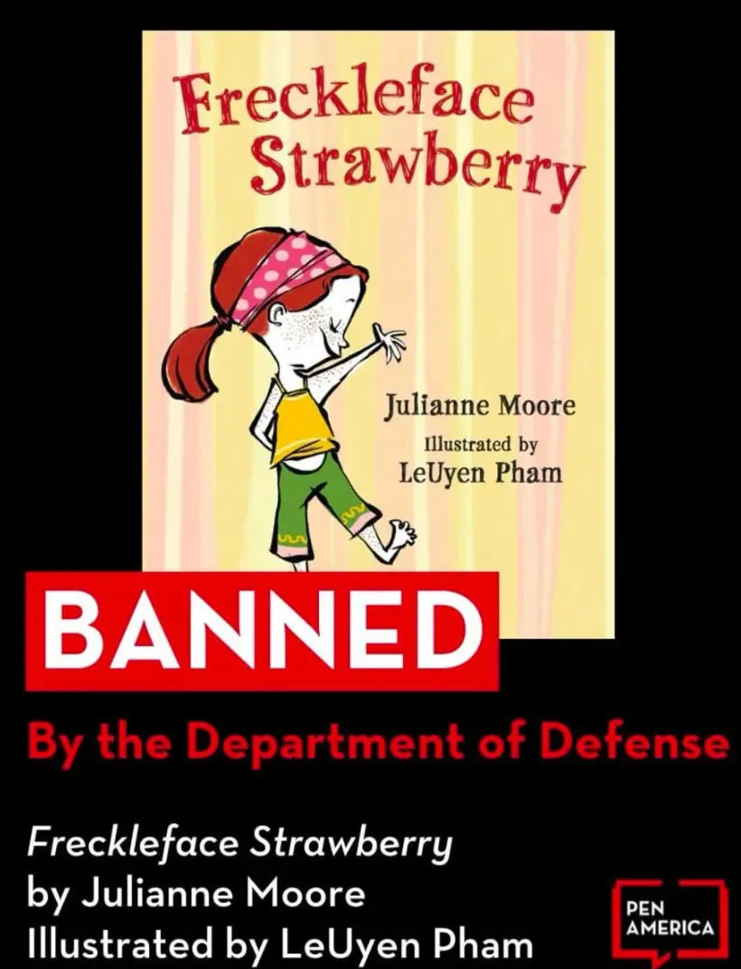 Moore questions why the book has been banned (Instagram/@juliannamoore) 