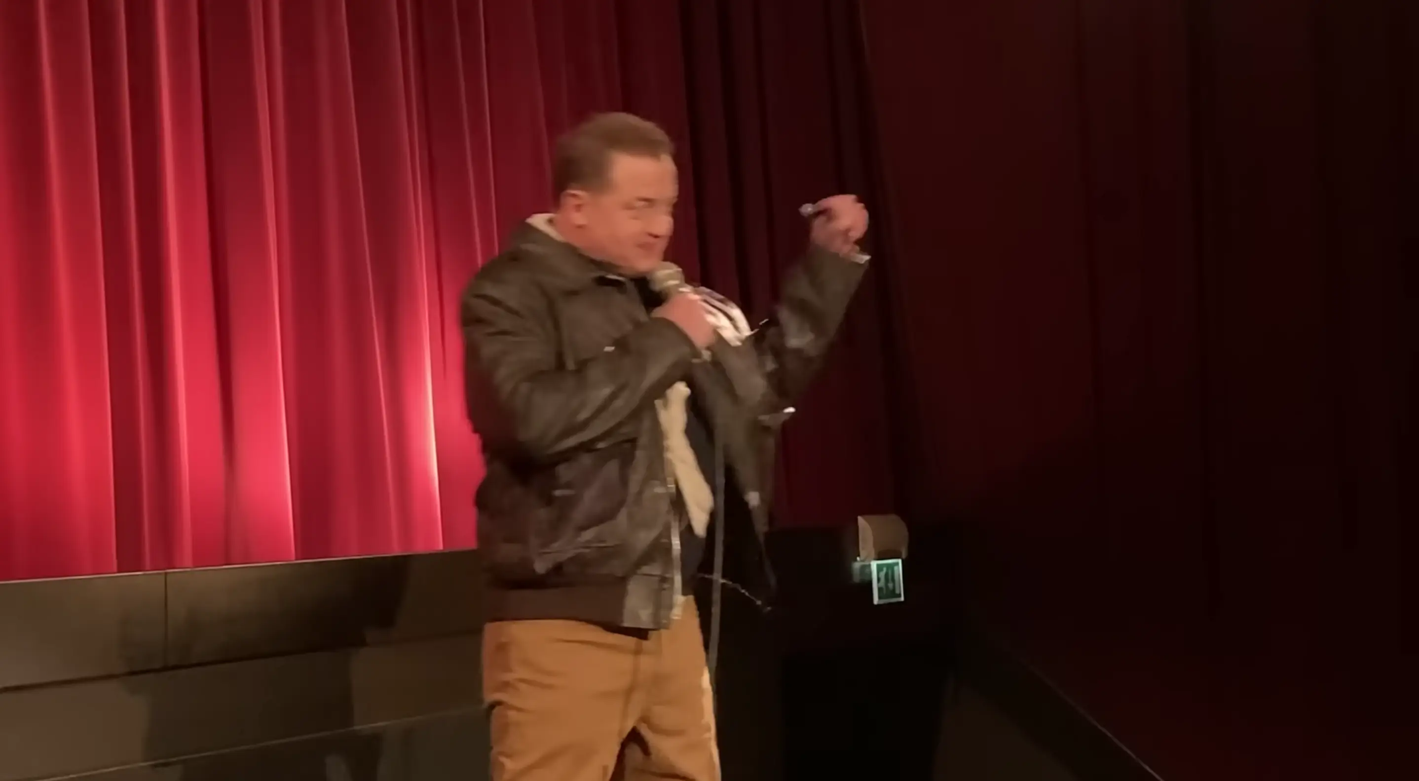 The crowd were loving it too.