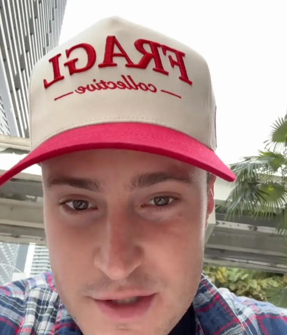 The man was forced to add a service charge.