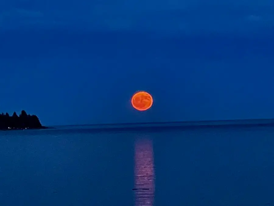 The Full Strawberry Moon appeared in the sky over the weekend.