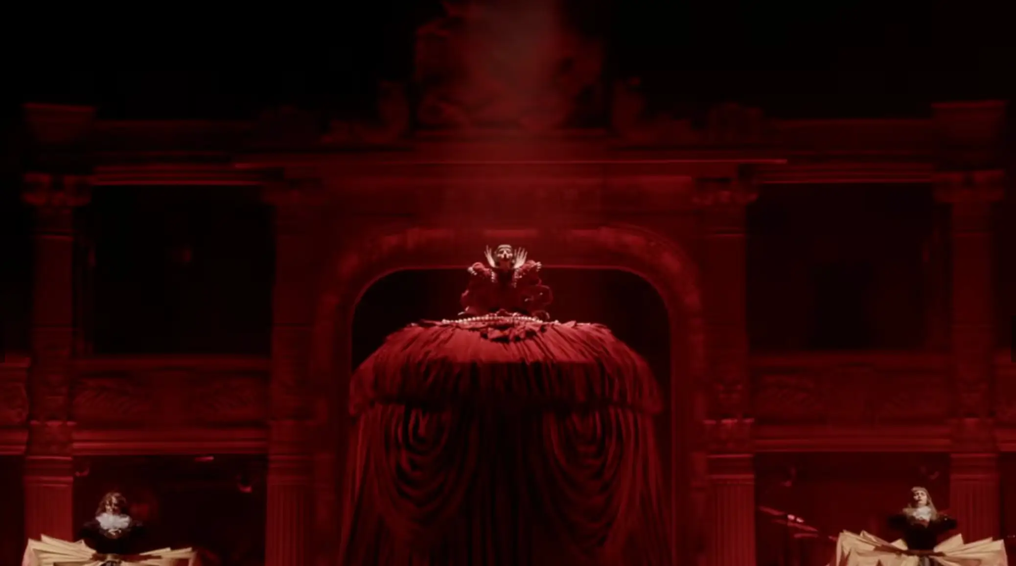 Lady Gaga's set was complete with gargoyles and blood (YouTube/Coachella)