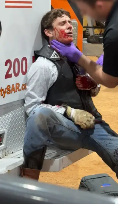 At first, he thought he had only been scratched until he saw the blood (Kennedy News and Media)