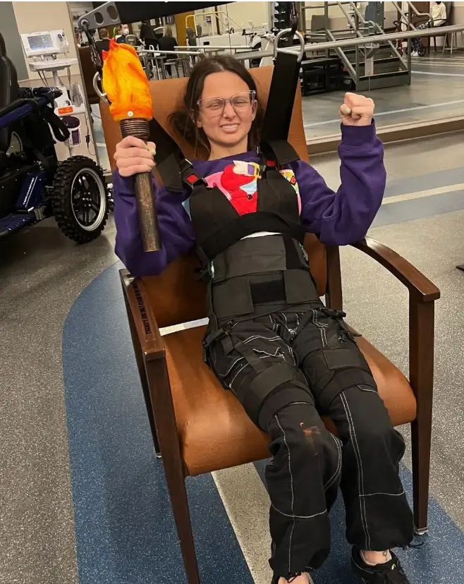 She was recently transferred from hospital to inpatient acute rehabilitation (GoFundMe)