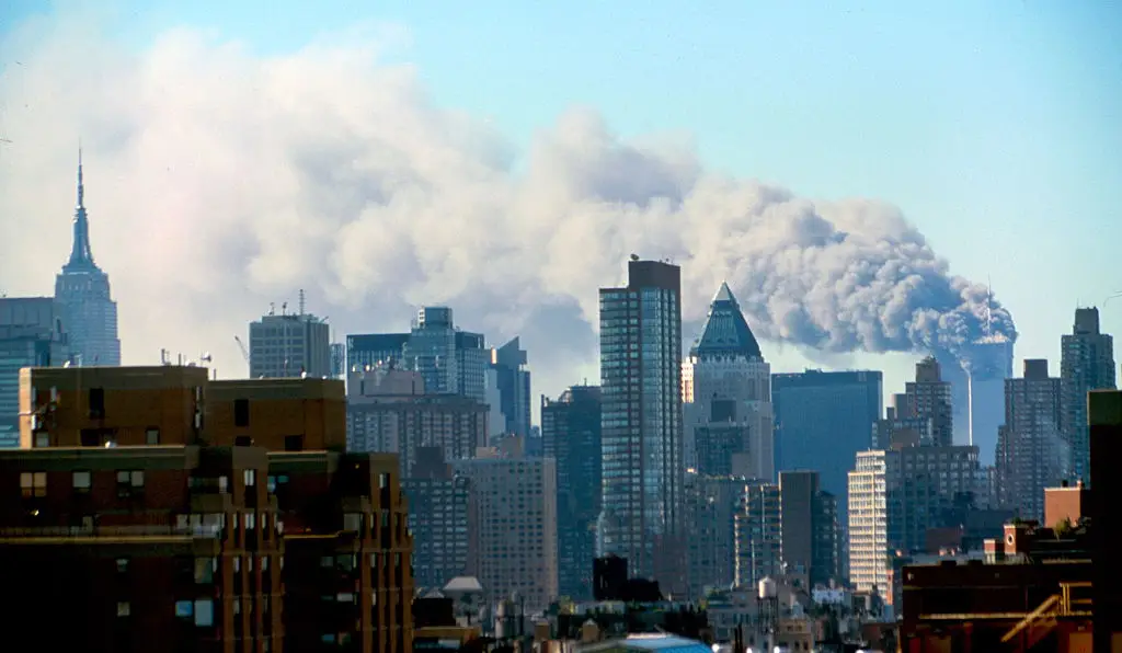 The Manhattan skyline following the terrorist attacks on the World Trade Center (Universal History Archive/Universal Images Group via Getty Images)