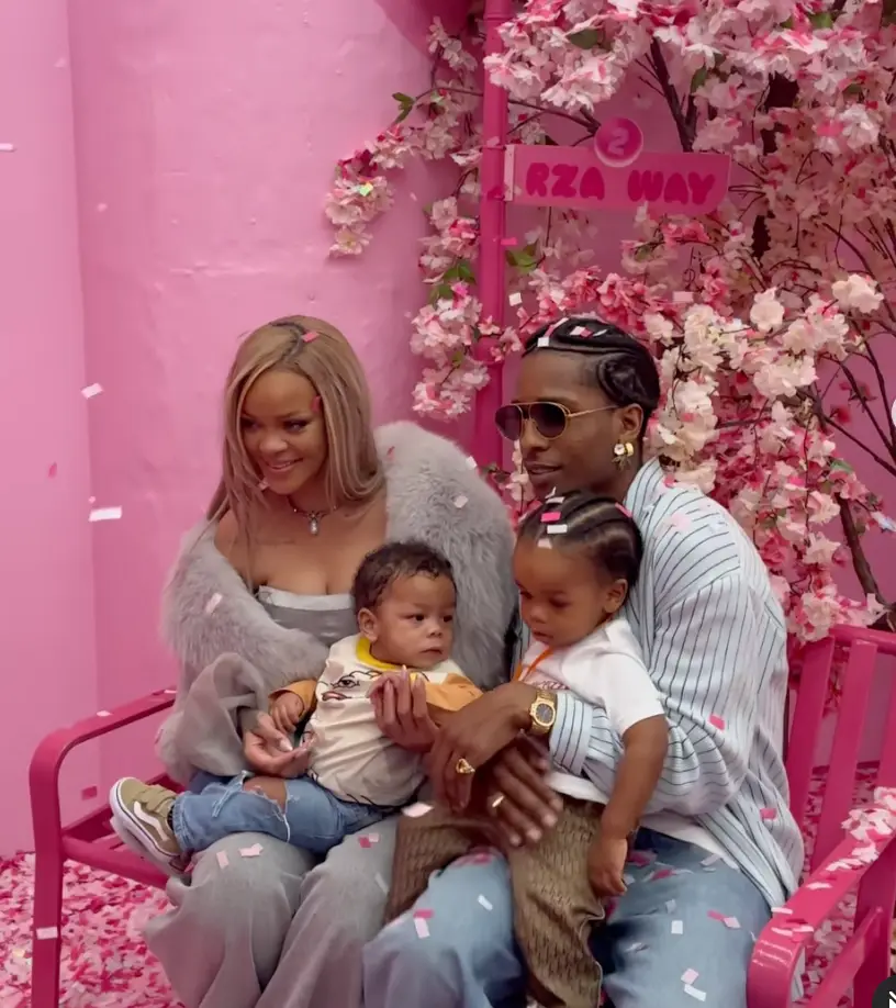 A$AP Rocky and Rihanna seen with their sons (itsjazzy.b/Instagram)