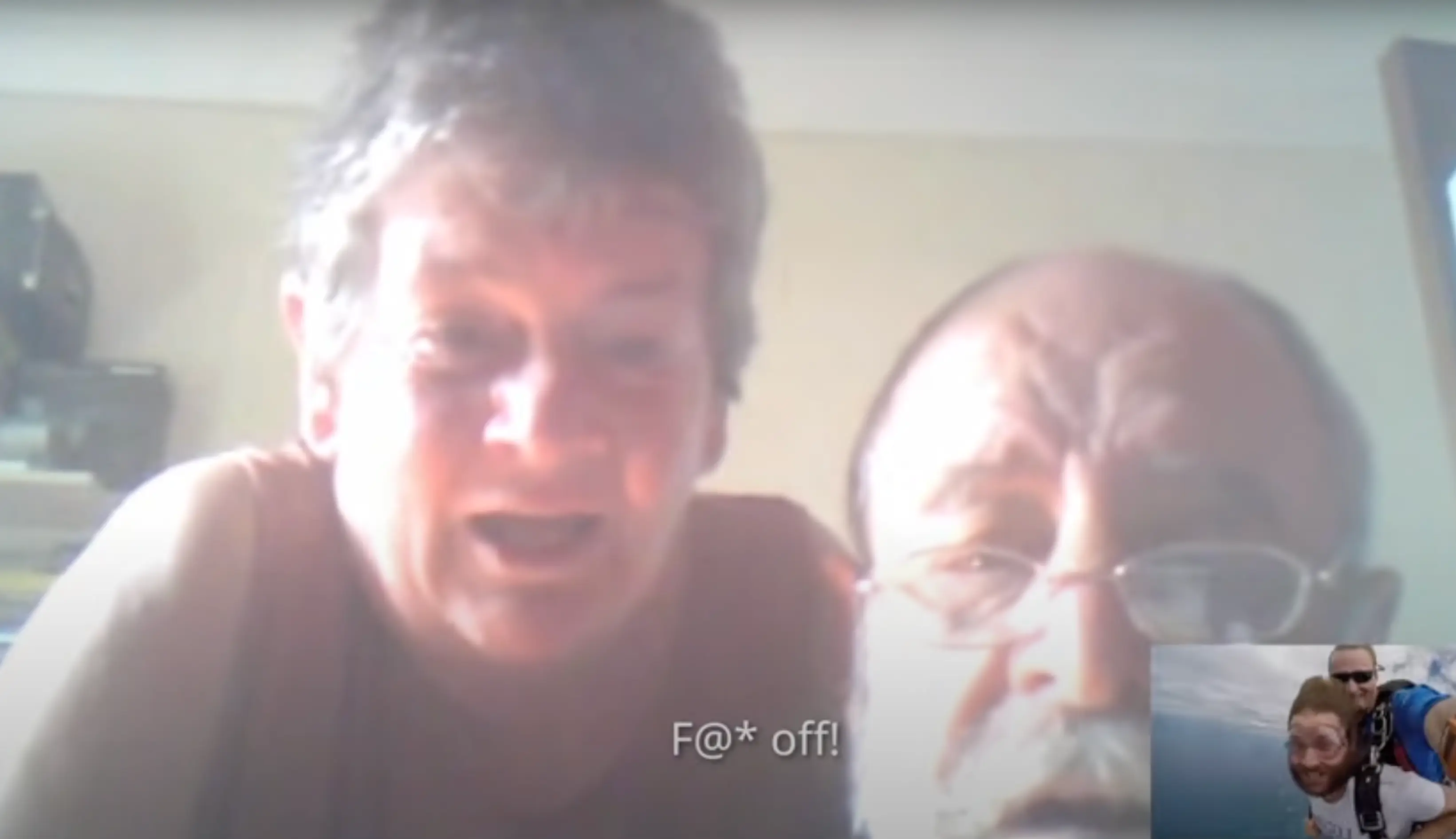 Mary and Pat react hilariously when they find out their son had gone skydiving (YouTube/Hostelworld – Meet The World)