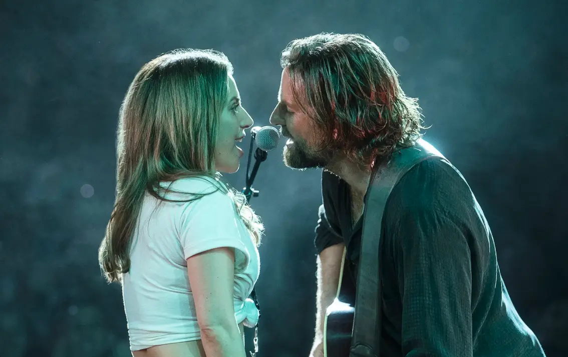 Gaga stars as a singer in A Star Is Born.
