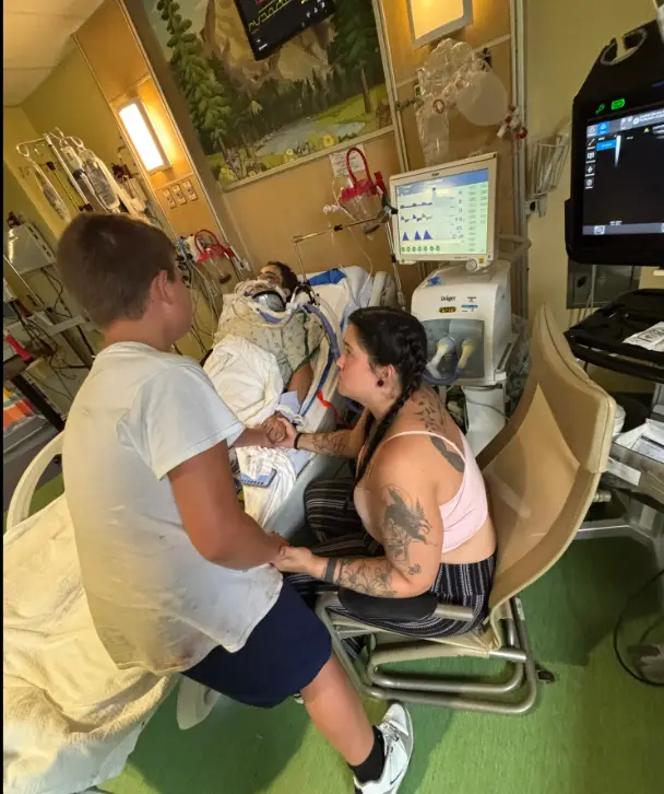 His family are happy of his progress but are aware there is a long road to recovery (GoFundMe)