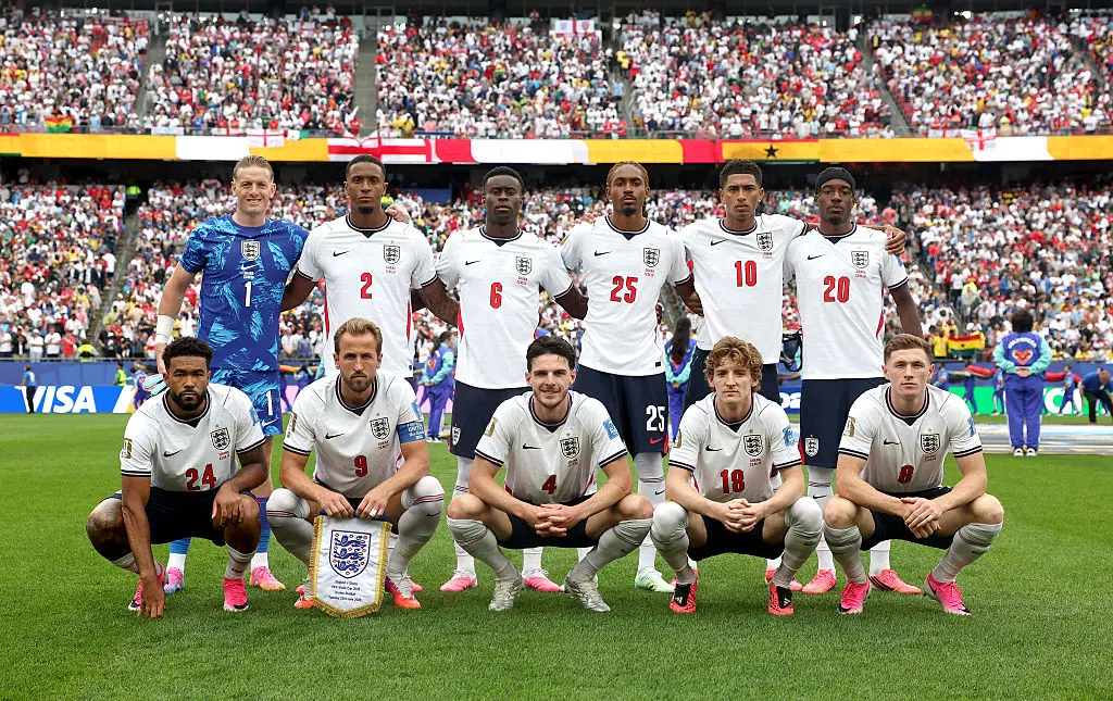 England's squad when they played Ghana (Eddie Keogh - The FA/The FA via Getty Images)