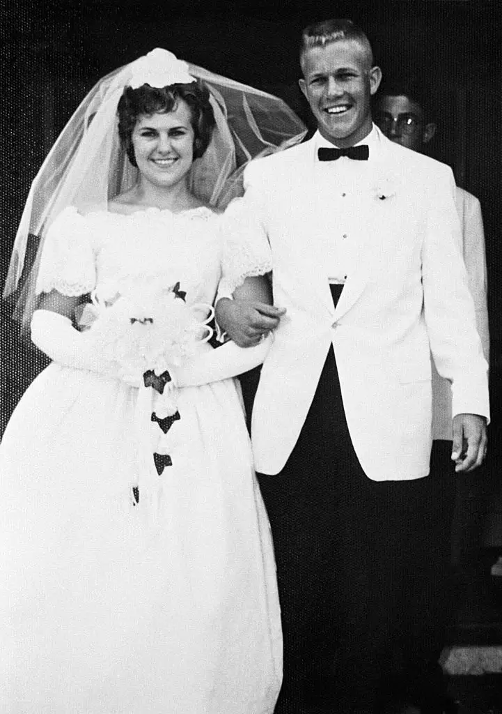Kathy Leissner and Whitman got married in 1962 (Getty/Bettmann)