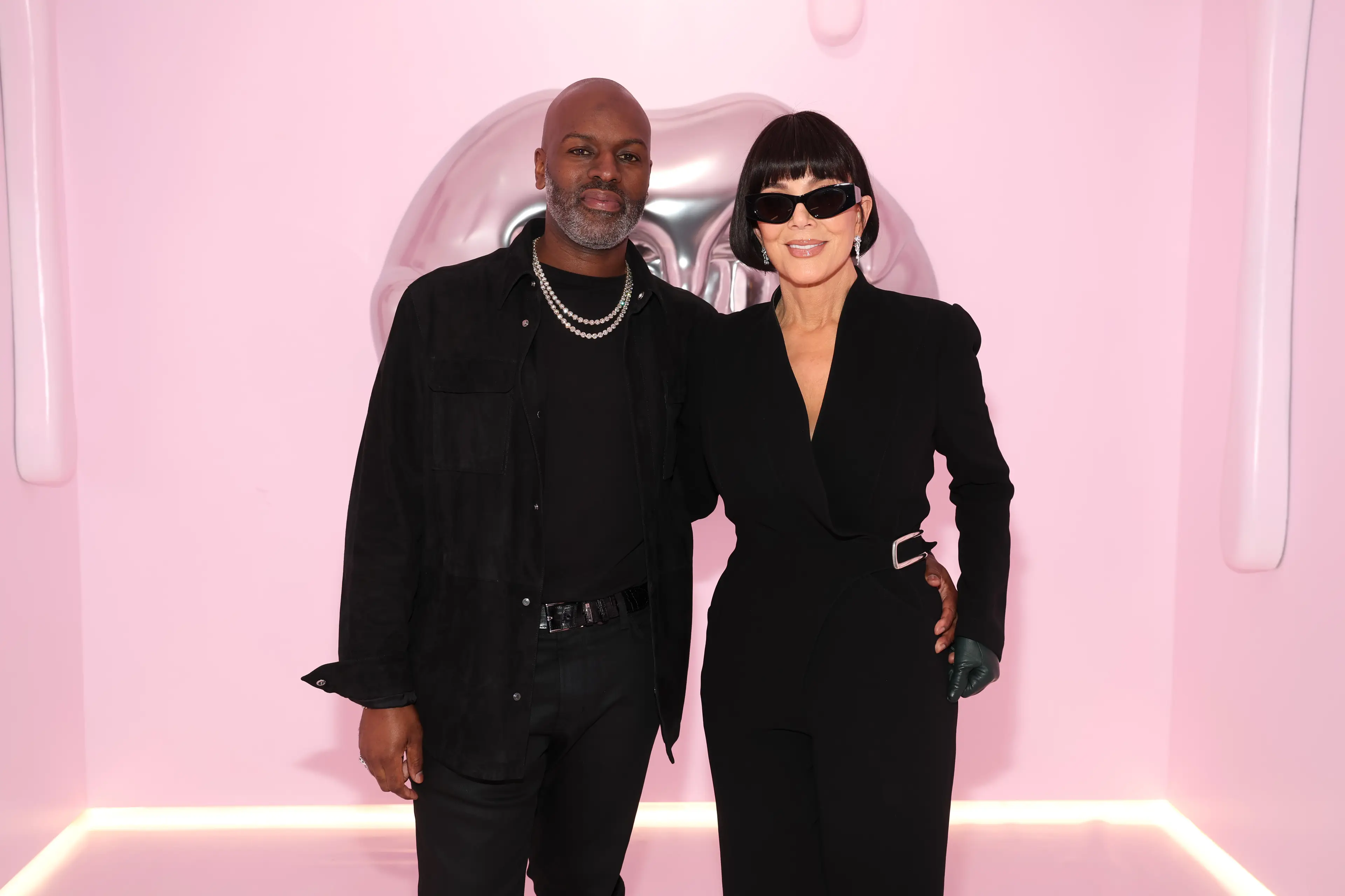 Corey Gamble and Kris Jenner at the 10-year anniversary party for Kylie Cosmetics (Phillip Faraone/Getty Images for Kylie Cosmetics)