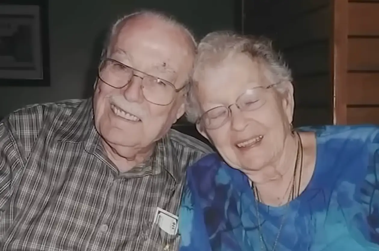 Bob's dad (John) and mum (Joanne) left sent the postcard in the year 2000. (ABC7)