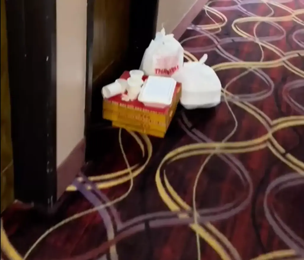 The DoorDash driver was not happy. (TikTok/@jadecharde)