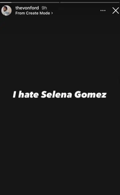 Von Ford made his statement loud and clear.