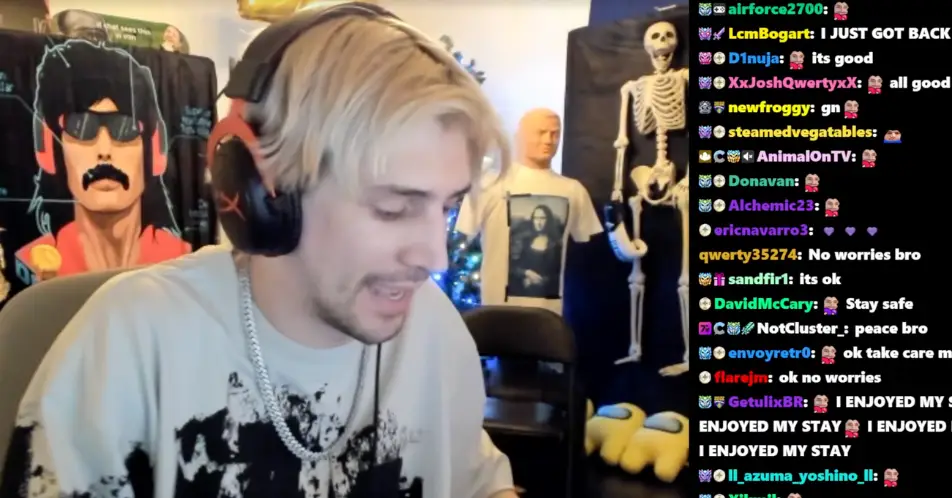 Twitch star xQc has fans concerned.