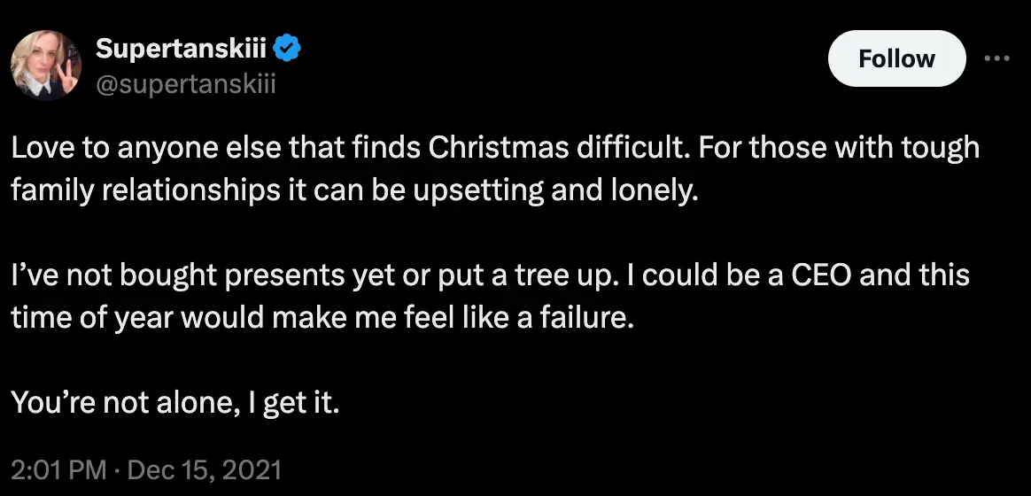Despite being about coming together, Christmas can sometimes feel lonely.
