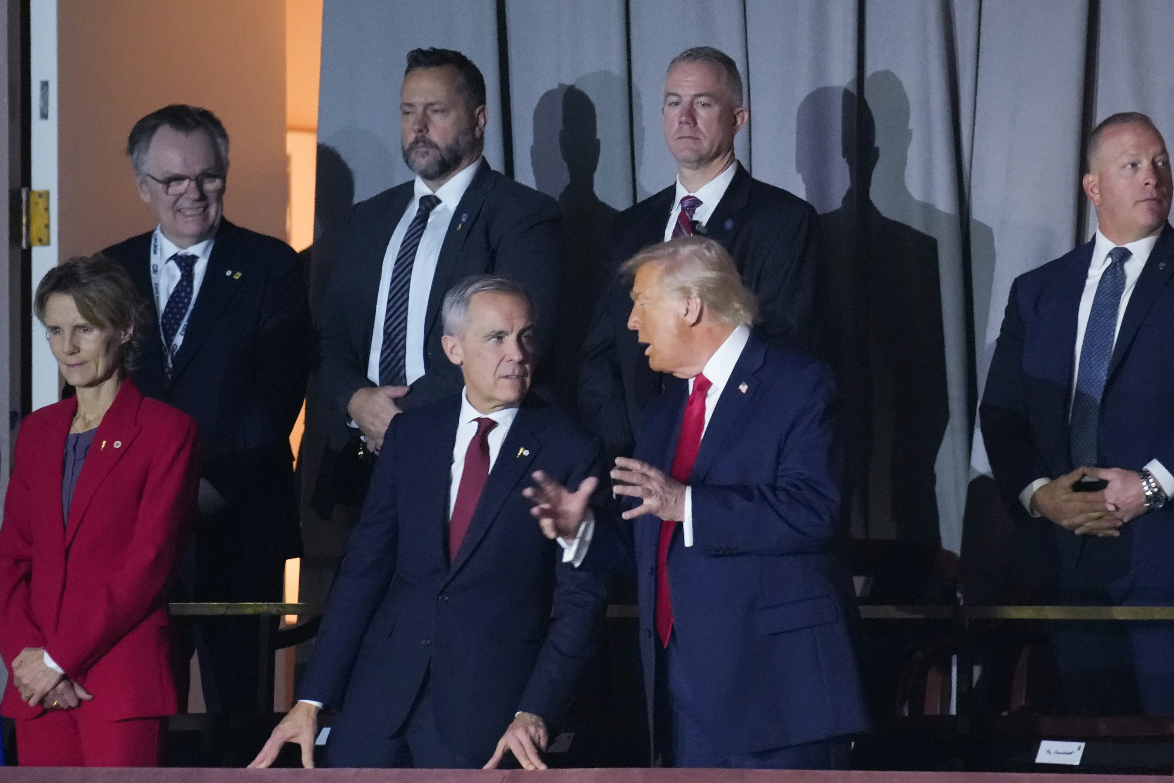 Trump issued the threat amid a challenge from lawmakers over his Canada tariffs (Andrew Harnik/Getty Images)