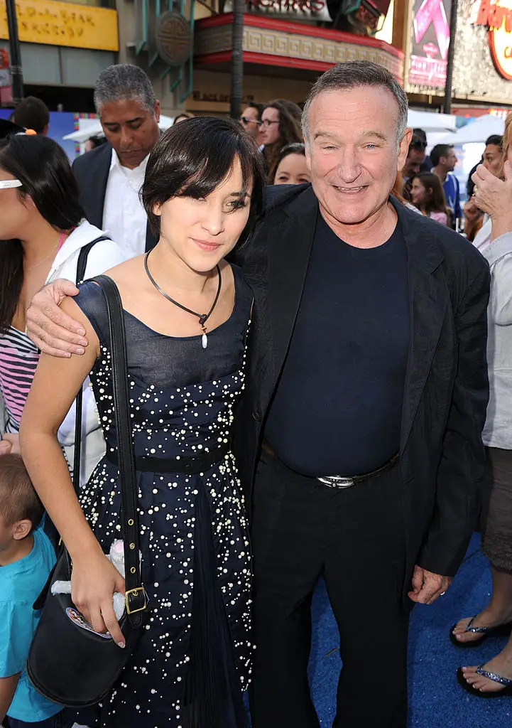 Robin Williams, pictured with Zelda back in 2011, tragically passed away in 2013 at the age of 63 (Kevin Winter/Getty Images)